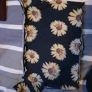 Black Sunflower crop top, size M